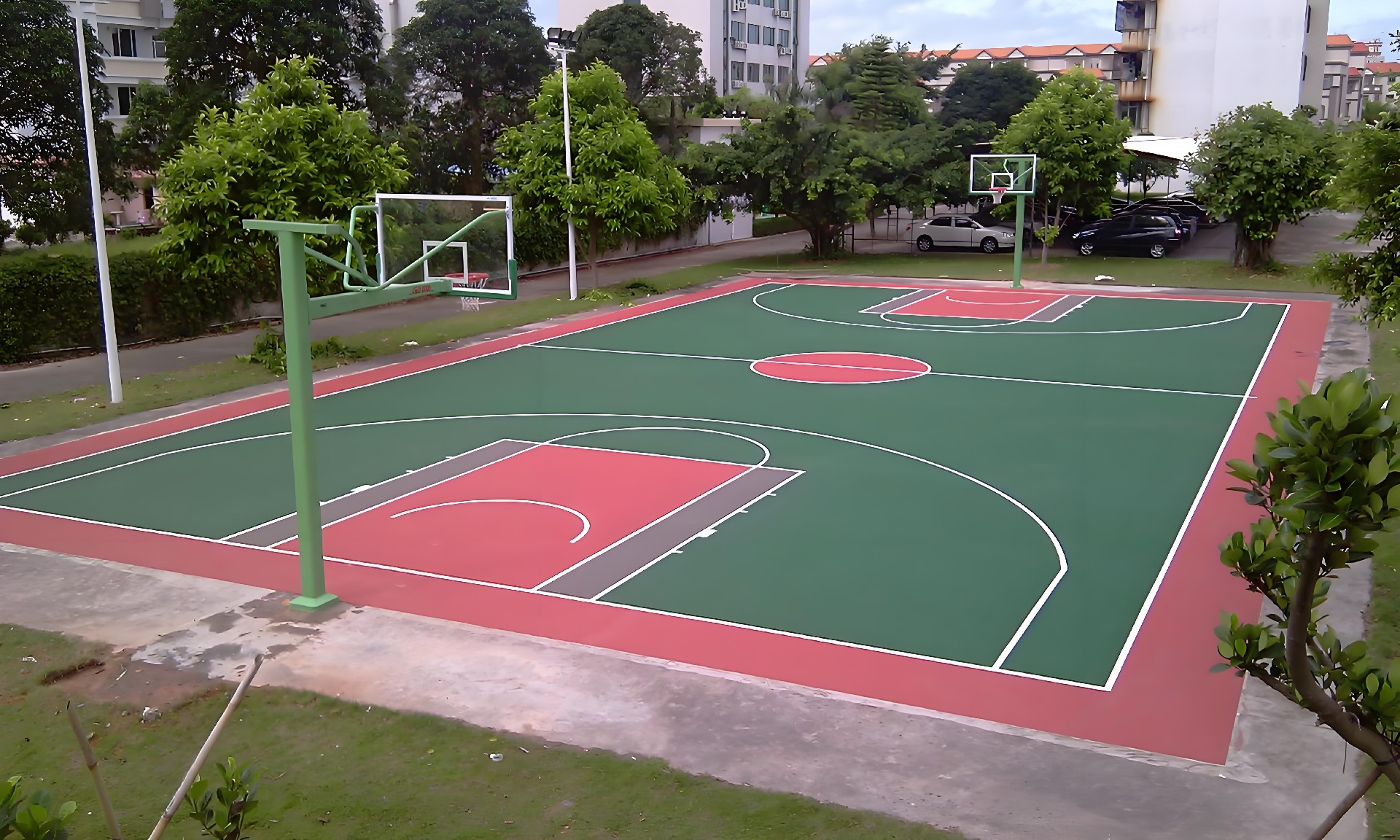矽PU籃球場